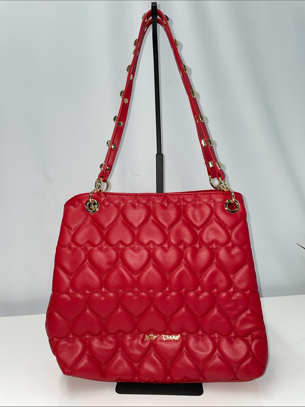 BETSEY JOHNSON LEATHER RED HEART BAG FTL-08-183